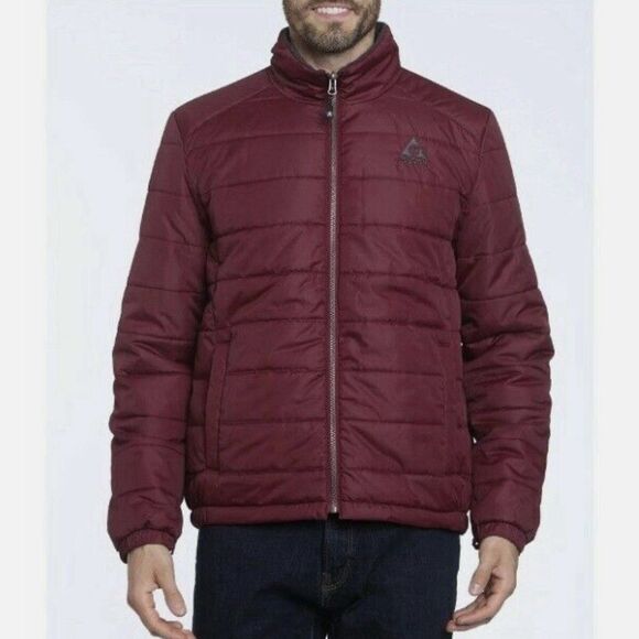 Gerry Sz L Gray 3 In 1 Coat W/ Zip Out Burgundy Jacket Hooded Ski Winter Puffer - Picture 4 of 16